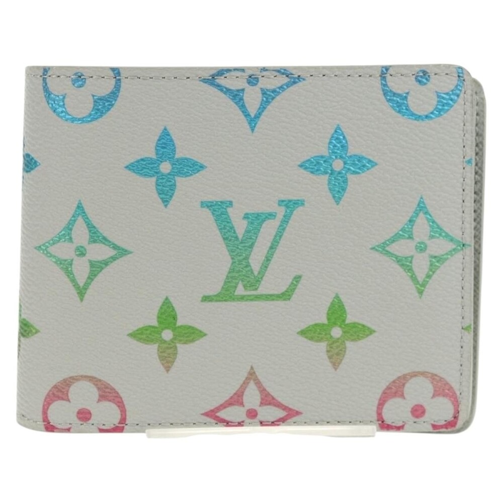 Louis Vuitton Monogram Multicolor Portefeuille Slender Wallet Gray